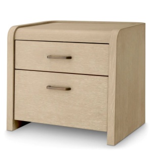 Noptiera design LUX, Furnir de stejar albit, Joane