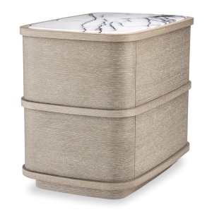 Noptiera/ masuta laterala design LUX Cabana, stejar albit 115718 HZ - Img 2