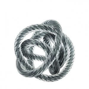 Obiect decorativ LUX Dominico M, diam.15cm gri 113528 HZ
