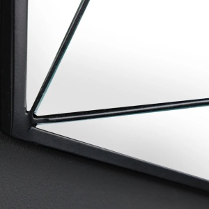 Oglinda de perete decorativa Diamond 60cm, negru - Img 5