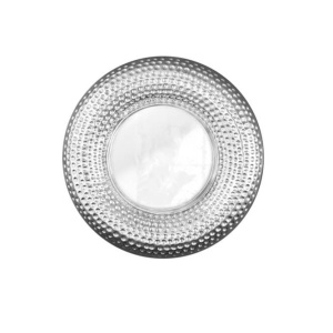 Oglinda de perete decorativa Orient rund 60cm, argintiu