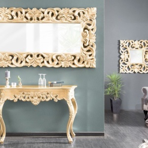 Oglinda de perete decorativa Venice auriu antic, 180cm - Img 2