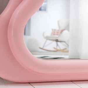 Oglinda de perete design modern CURVY 160cm, roz A-43162 VC - Img 9