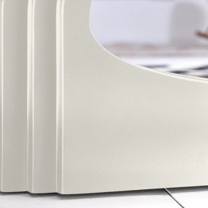 Oglinda de perete design modern Wave 160cm, alb A-45941 VC - Img 2