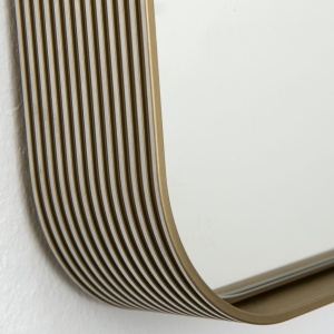 Oglinda decorativa design modern CARLO auriu 61x90cm - Img 5