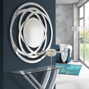 Oglinda decorativa moderna diam.120cm Aros 385314