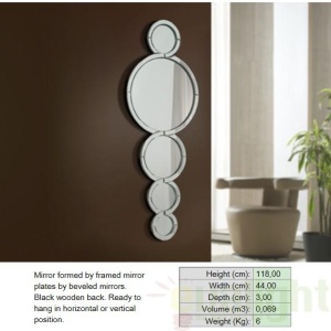 Oglinda decorativa moderna dim.118x44cm Mercury SV-112512 - Img 2