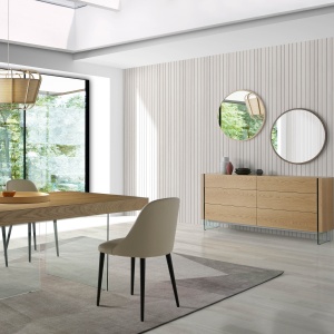 Oglinda decorativa suspendata Alline, 75cm AC-CPMR27-V36-NOGAL - Img 7