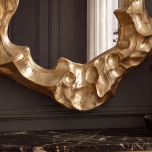 Oglinda decorativa VENETIA 150cm auriu - Img 8