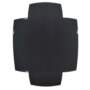 Oglinda perete design geometric QUADRA 90cm auriu - Img 3