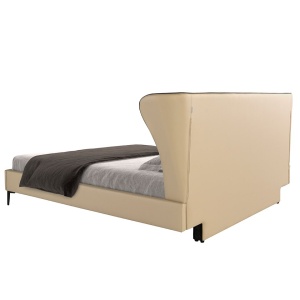 Pat dublu tapitat design LUX Cream 180x200cm - Img 9