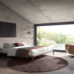 Pat dublu tapitat design LUX Grey 180x200cm - Img 7