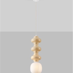 Pendul ceramic design modern CHIC galben 152177 universul-luminii.ro