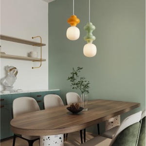 Pendul ceramic design modern CHIC portocaliu 232407 universul-luminii.ro