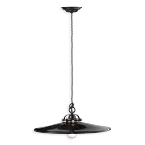 Pendul ceramic design retro realizat manual B-W - Img 1
