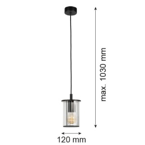 Pendul cu protectie IP44 NORFOLK 8751 negru - Img 8