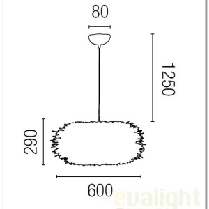 Pendul deosebit diametru 60cm Nido 68153 173137 universul-luminii.ro