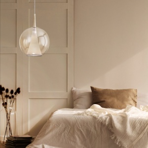 Pendul design decorativ Elsa Bola 1L bronz - Img 3