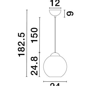 Pendul design decorativ modern MIDORI 214157 universul-luminii.ro