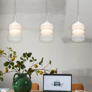 Pendul design decorativ Verona gradient/alb - Img 4