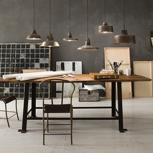 Pendul design minimalist Industrial Style, diam.30cm, Officina 268.01.FF 173037 universul-luminii.ro