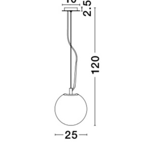 Pendul design modern Ã˜25cm Frozen NVL-9361741 - Img 4