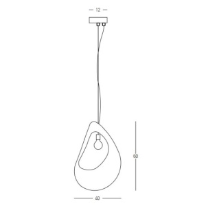 Pendul design modern decorativ FIBERGLASS D-40cm 153377 universul-luminii.ro