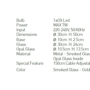 Pendul design modern Finc fumuriu, negru 62117 universul-luminii.ro