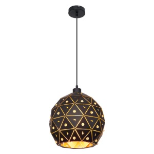 Pendul design modern Jodie negru, auriu - Img 1