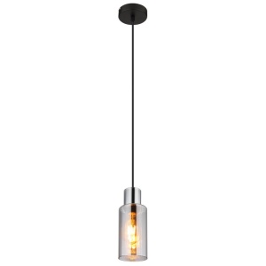 Pendul design modern LIDARIA negru/fumuriu