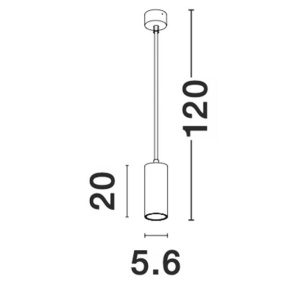 Pendul design modern Scandi alb 129747 universul-luminii.ro