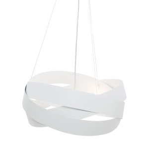 Pendul design modern Tornado alb 50cm 125267 universul-luminii.ro