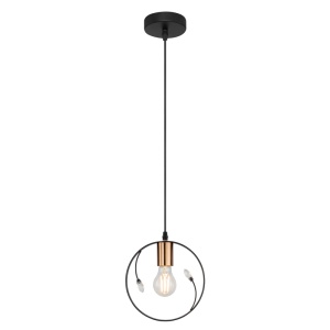 Pendul design modern VIGO negru 15346-1 GL 88067 universul-luminii.ro