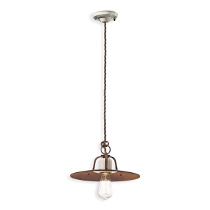Pendul design retro realizat manual din ceramica si metal GRUNGE