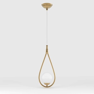 Pendul din alama in forma de lacrima Iside