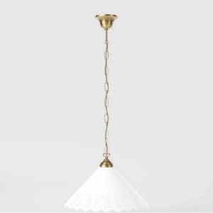 Pendul din alama si abajur ceramic Zefira - Img 3