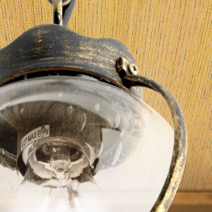Pendul exterior stil rustic IP23 Taverna AL 11-1166 schwarz-gold OR - Img 7
