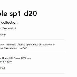 Pendul iluminat exterior decorativ IP44 Sole sp1 d20 143507 universul-luminii.ro