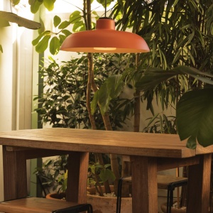 Pendul iluminat exterior decorativ IP65 SAGA orange - Img 2