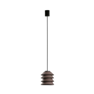 Pendul iluminat exterior din silicon IP65 TOBA maro - Img 2