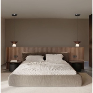 Pendul LED decorativ BARIS Rust Brown 22cm - Img 2