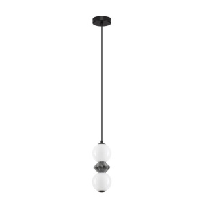 Pendul LED decorativ ceramic Gri, Alb, PALLINA