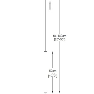 Pendul LED design minimalist LOYA, cupru antic - Img 3