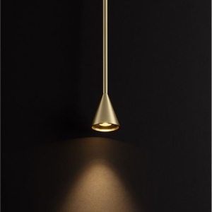 Pendul LED design minimalist NET auriu - Img 2