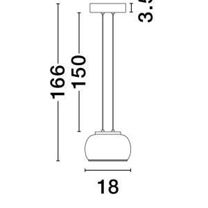Pendul LED design modern decorativ BIOS - Img 6