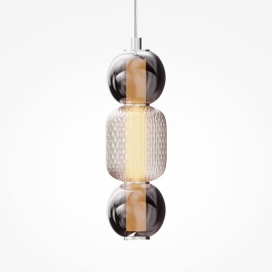 Pendul LED design modern decorativ Drop crom 145747 universul-luminii.ro