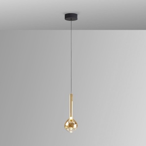 Pendul LED design modern Essenza negru, auriu - Img 4