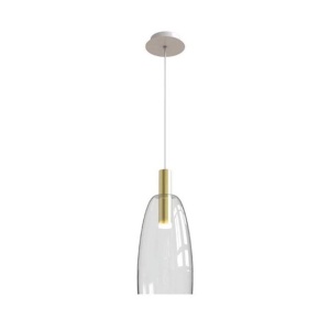 Pendul LED design modern Light auriu mat - Img 1