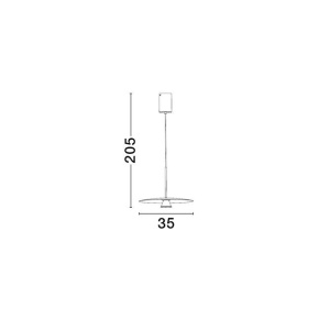 Pendul LED design modern LOPO 245787 universul-luminii.ro