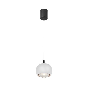 Pendul LED design modern ROLLER alb - Img 1